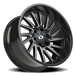 Vision Wheel 306 Gloss Black Milled Spoke 20x10 -25 6x135mm 87.1mm - Wheelwiz