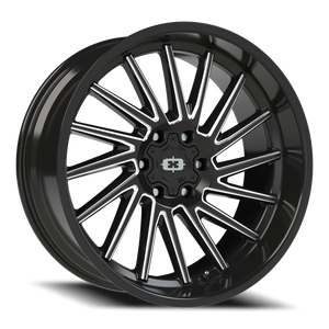Vision Wheel 306 Gloss Black Milled Spoke 22x10 -19 6x135mm 87.1mm - Wheelwiz