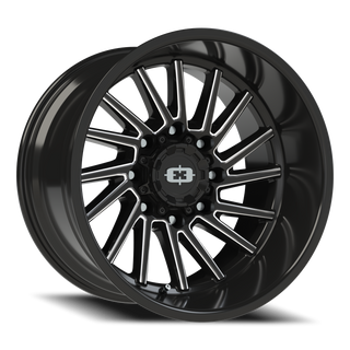 Vision Wheel 306 Gloss Black Milled Spoke 20x12 -51 8x170mm 125.2mm