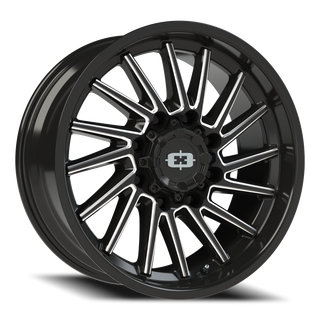 Vision Wheel 306 Gloss Black Milled Spoke 20x9 +12 8x170mm 125.2mm