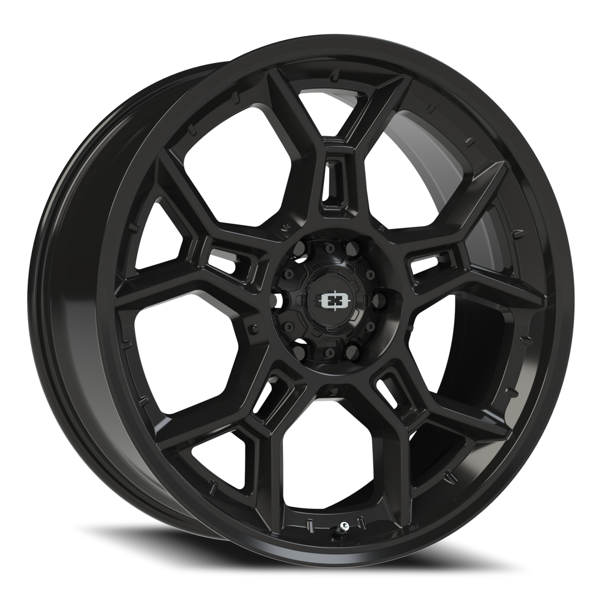 Vision Wheel 315 Gloss Black 22x9 +18 6x139.7mm 106.2mm - Wheelwiz