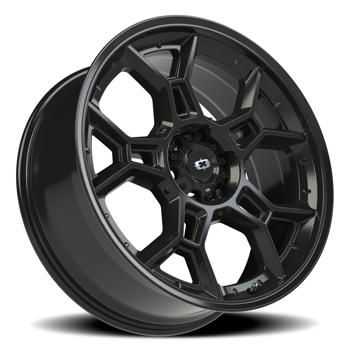 Vision Wheel 315 Gloss Black 22x9 +18 6x139.7mm 106.2mm - Wheelwiz