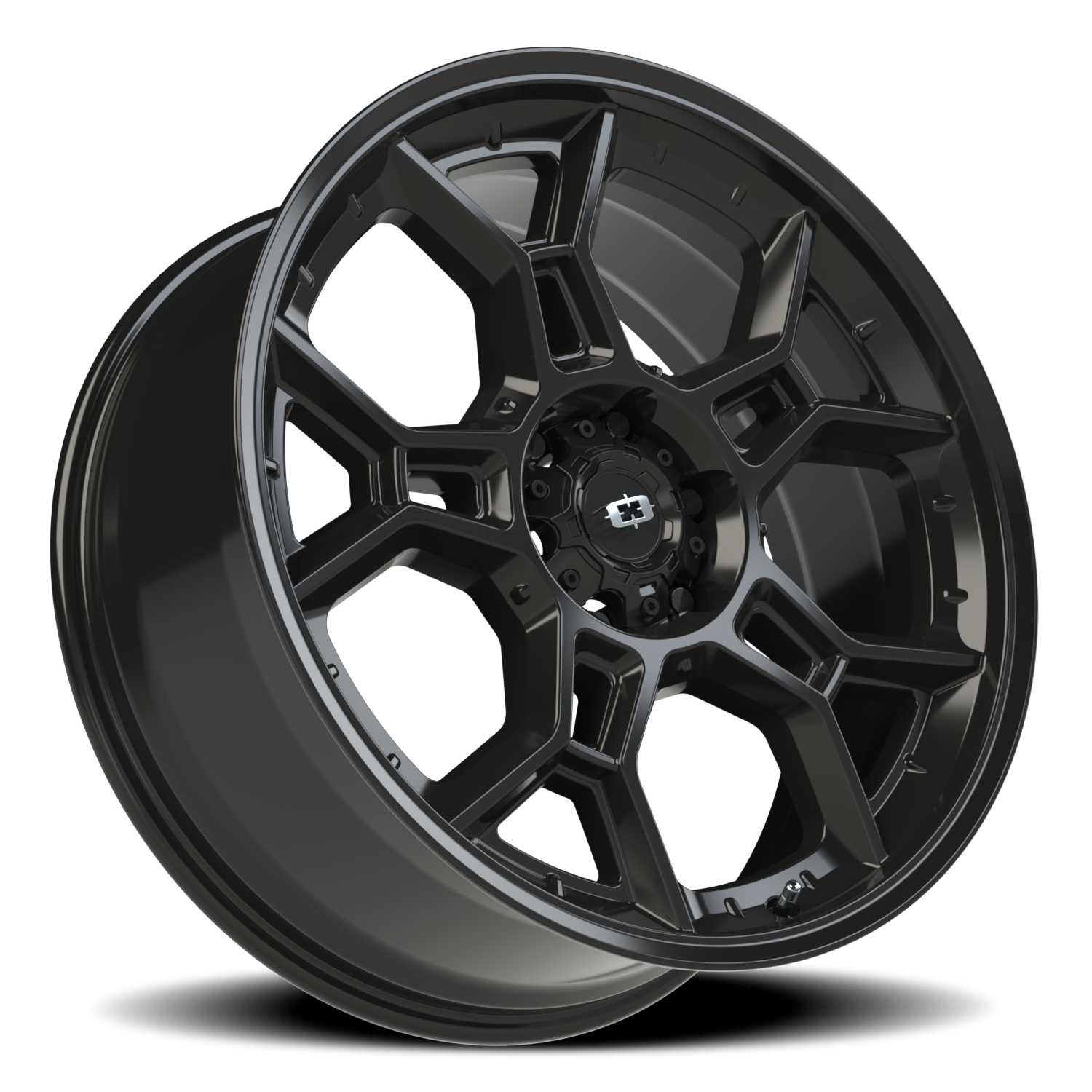 Vision Wheel 315 Gloss Black 22x9 +18 6x139.7mm 106.2mm - Wheelwiz