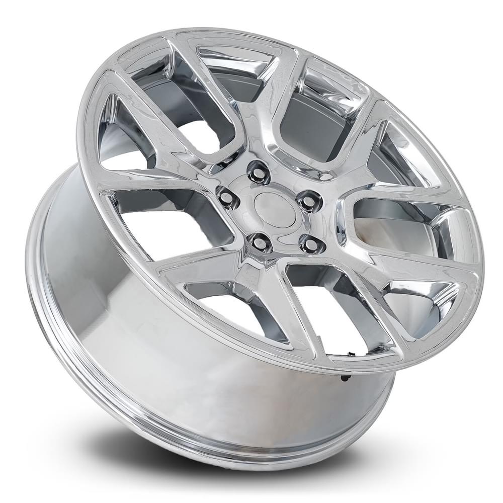 Factory Reproductions FR 76 Chrome 24x10 +15 5x139.7mm 77.8mm