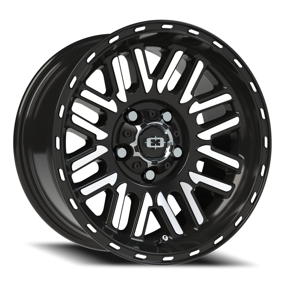 Vision Wheel 348 Gloss Black Machined Face 15x7.5 -12 5x114.3mm 83mm - Wheelwiz