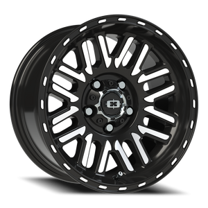 Vision Wheel 348 Gloss Black Machined Face 15x7.5 -12 5x114.3mm 83mm - Wheelwiz