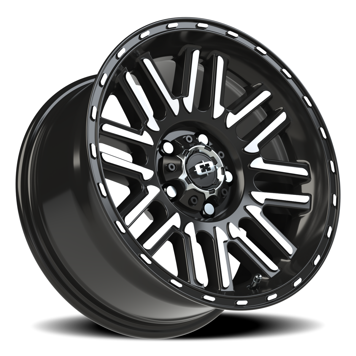 Vision Wheel 348 Gloss Black Machined Face 16x8 0 5x114.3mm 83mm - Wheelwiz