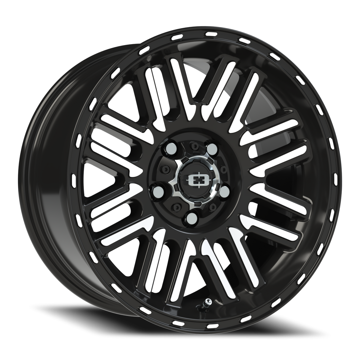 Vision Wheel 348 Gloss Black Machined Face 16x8 0 5x127mm 78.1mm - Wheelwiz