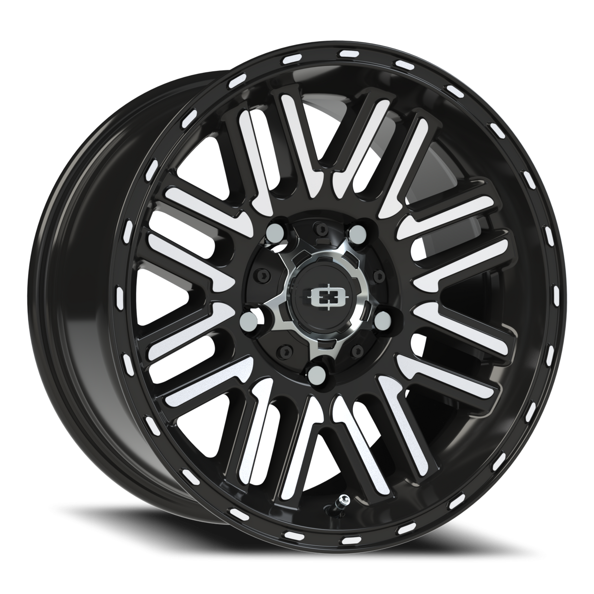 Vision Wheel 348 Gloss Black Machined Face 16x8 0 5x139.7mm 110mm - Wheelwiz