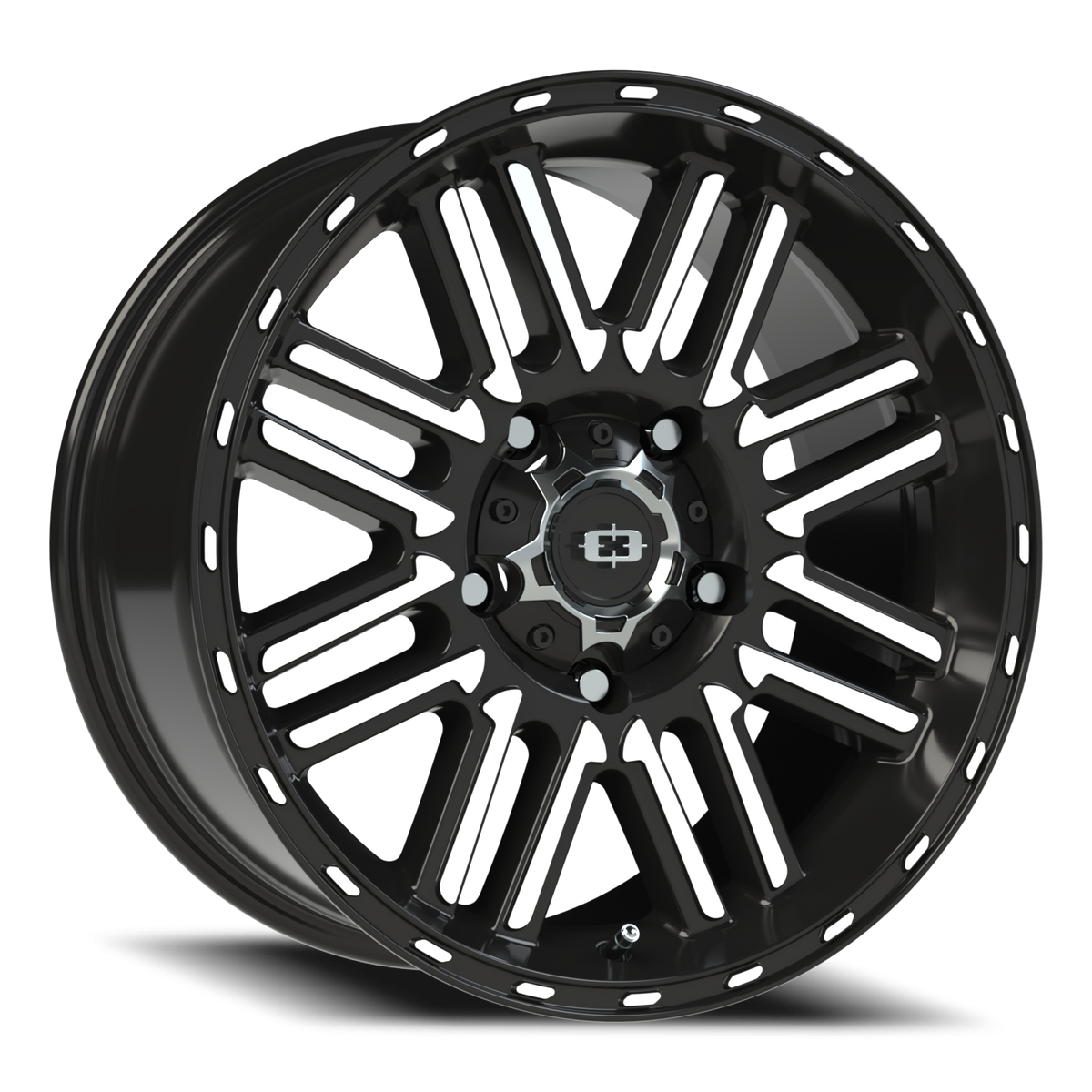 Vision Wheel 348 Gloss Black Machined Face 18x8.5 +18 5x150mm 110.2mm - Wheelwiz