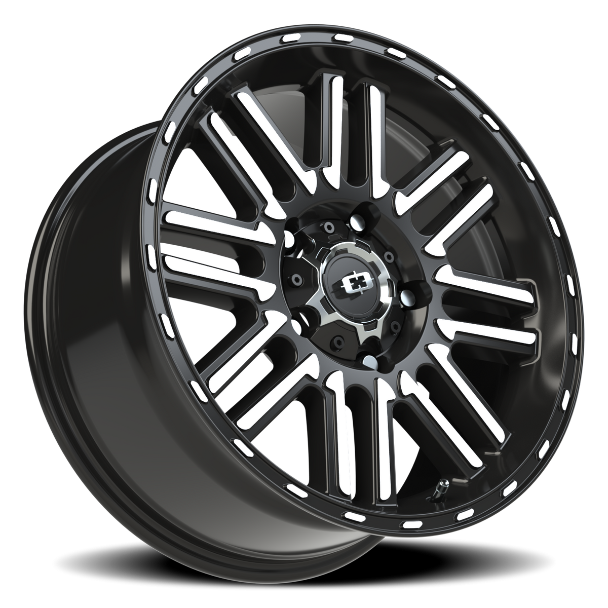 Vision Wheel 348 Gloss Black Machined Face 18x8.5 +18 5x150mm 110.2mm - Wheelwiz