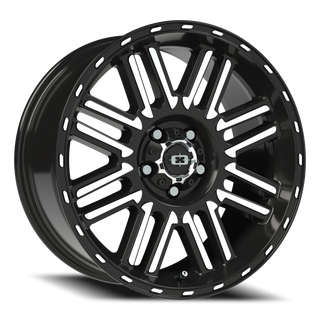 Vision Wheel 348 Gloss Black Machined Face 18x8.5 0 5x114.3mm 83mm