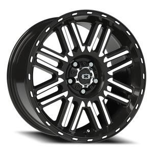 Vision Wheel 348 Gloss Black Machined Face 18x8.5 0 5x127mm 78.1mm - Wheelwiz