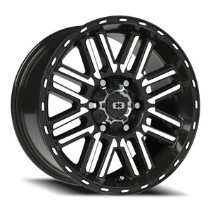 Vision Wheel 348 Gloss Black Machined Face 17x8.5 +18 6x135mm 87.1mm - Wheelwiz