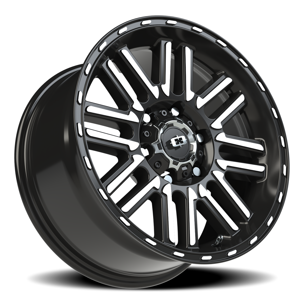 Vision Wheel 348 Gloss Black Machined Face 17x8.5 +18 6x135mm 87.1mm - Wheelwiz