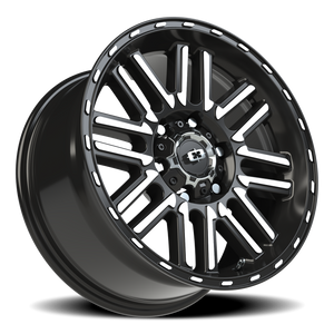 Vision Wheel 348 Gloss Black Machined Face 17x8.5 0 6x139.7mm 106.2mm - Wheelwiz