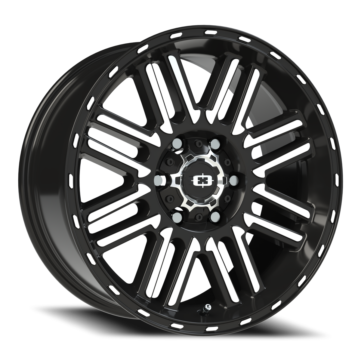 Vision Wheel 348 Gloss Black Machined Face 18x8.5 +18 6x135mm 87.1mm - Wheelwiz