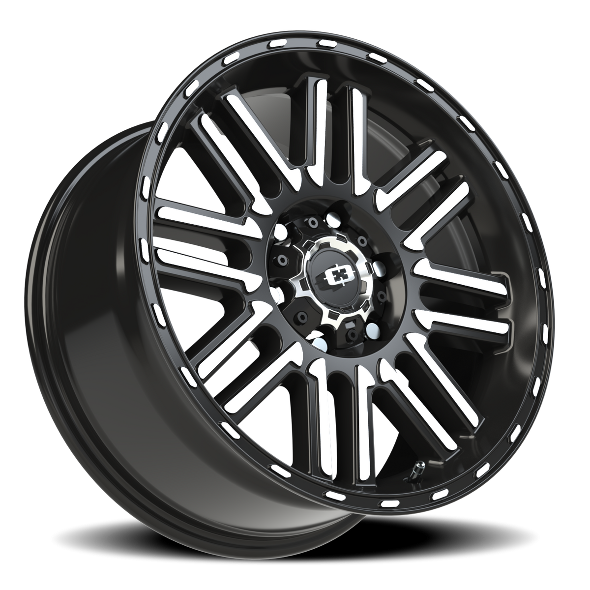 Vision Wheel 348 Gloss Black Machined Face 18x8.5 +18 6x135mm 87.1mm - Wheelwiz