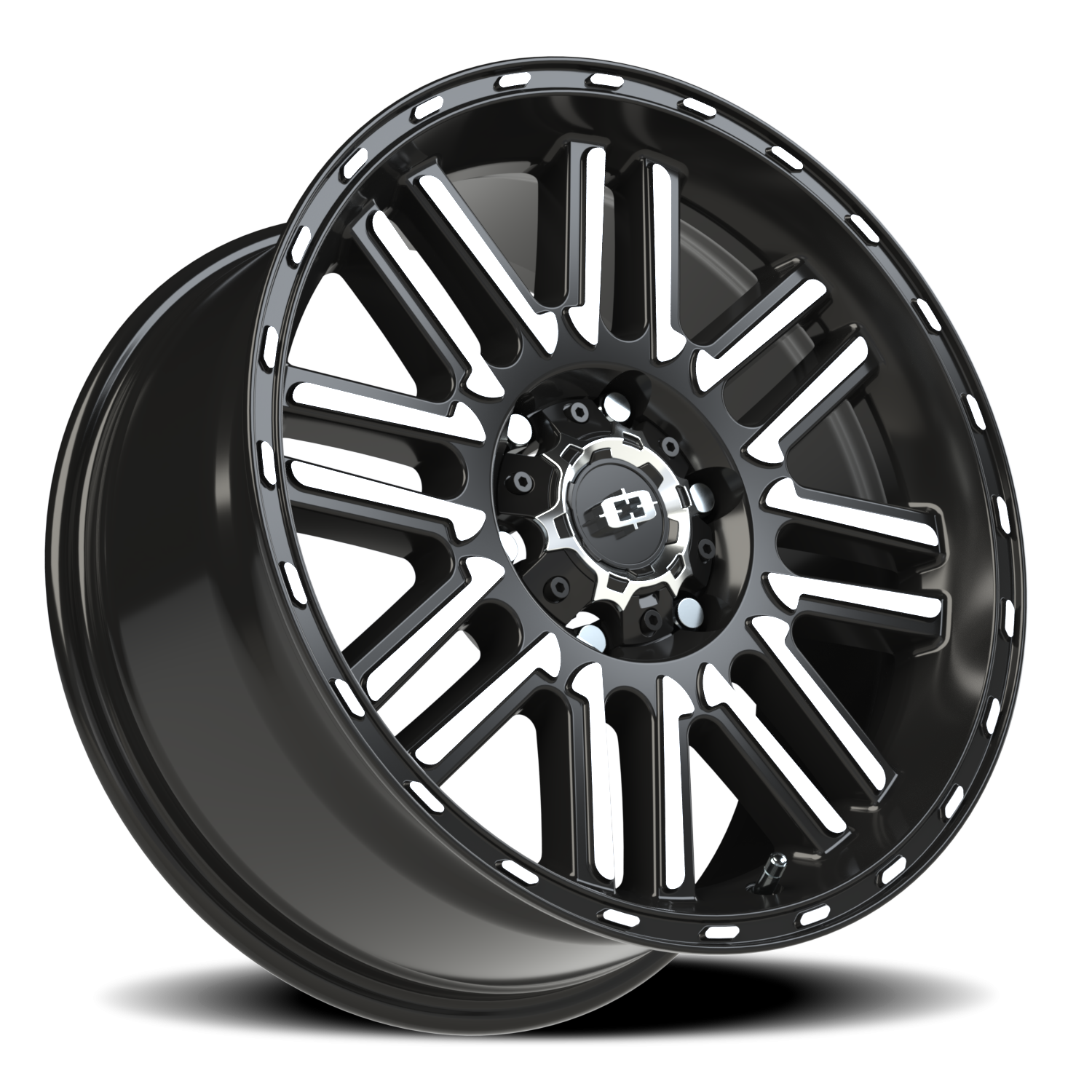 Vision Wheel 348 Gloss Black Machined Face 18x8.5 +18 6x135mm 87.1mm - Wheelwiz