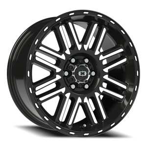 Vision Wheel 348 Gloss Black Machined Face 18x8.5 +18 6x120mm 66.9mm - Wheelwiz