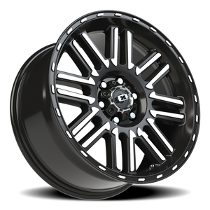 Vision Wheel 348 Gloss Black Machined Face 18x8.5 +18 6x120mm 66.9mm - Wheelwiz