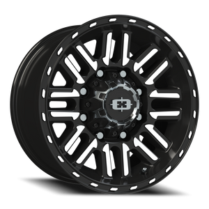 Vision Wheel 348 Gloss Black Machined Face 16x8 0 8x170mm 125.2mm - Wheelwiz