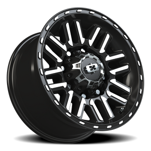 Vision Wheel 348 Gloss Black Machined Face 16x8 0 8x170mm 125.2mm - Wheelwiz