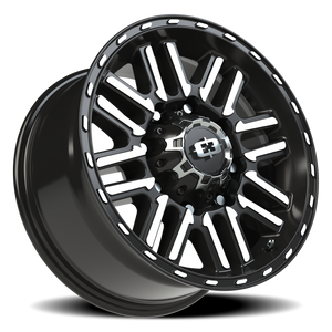 Vision Wheel 348 Gloss Black Machined Face 17x8.5 0 8x170mm 125.2mm - Wheelwiz