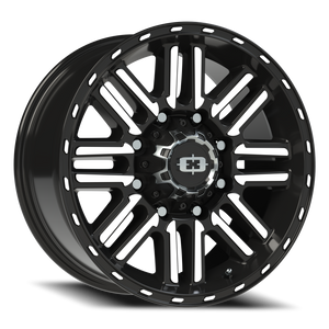 Vision Wheel 348 Gloss Black Machined Face 18x8.5 +18 8x165.1mm 125.2mm - Wheelwiz