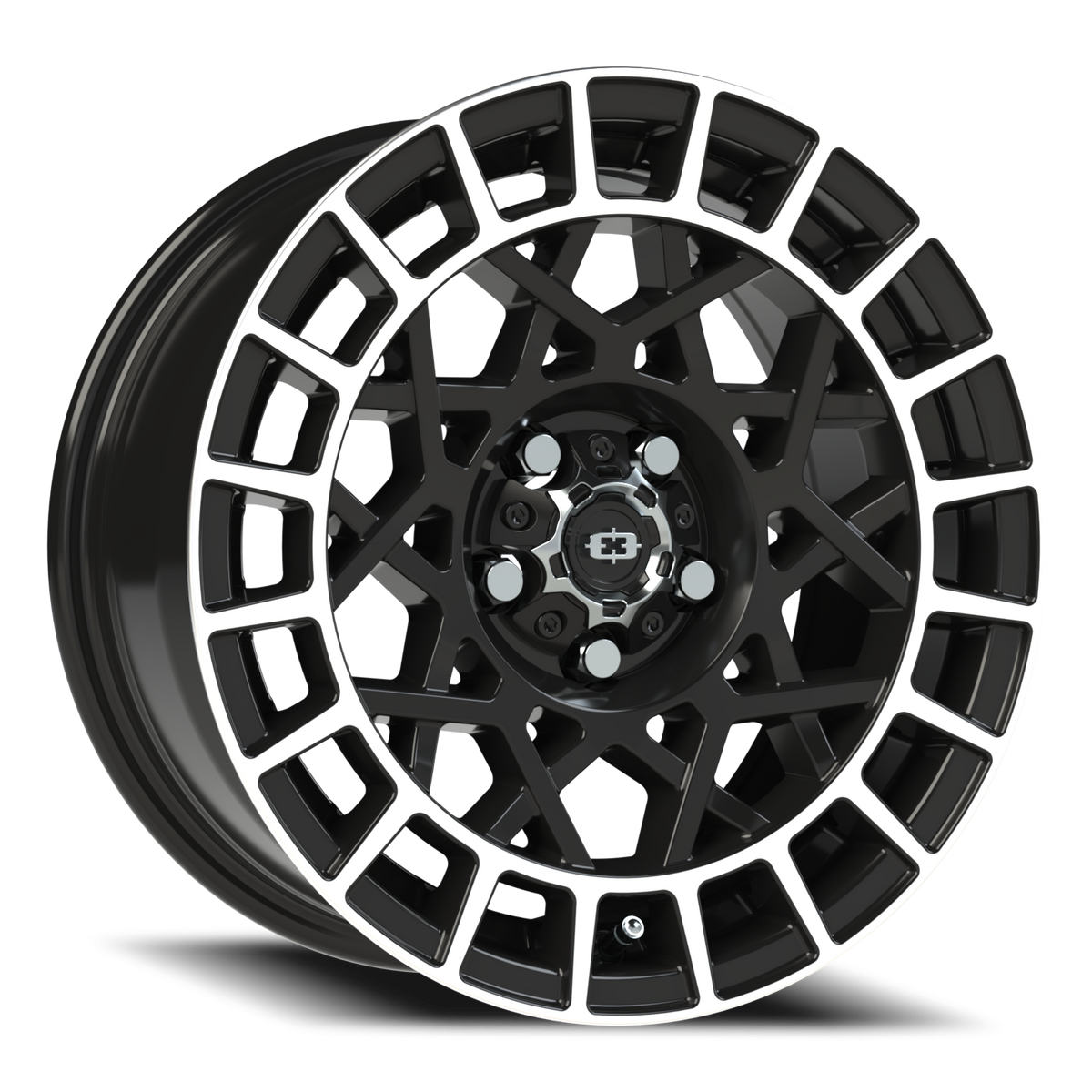 Vision Wheel 349 Gloss Black Machined Lip 15x7 +15 5x100mm 72.1mm - Wheelwiz