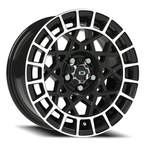 Vision Wheel 349 Gloss Black Machined Lip 15x7 +15 5x100mm 72.1mm - Wheelwiz