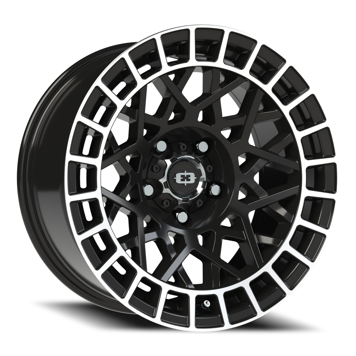 Vision Wheel 349 Gloss Black Machined Lip 17x8.5 -24 5x114.3mm 76.1mm - Wheelwiz