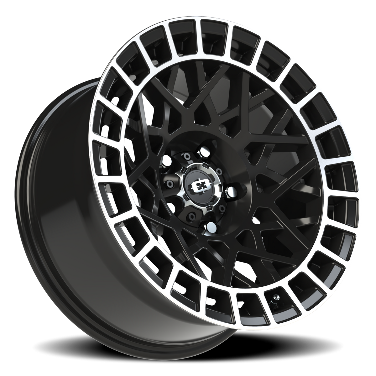 Vision Wheel 349 Gloss Black Machined Lip 17x8.5 -24 5x127mm 76.1mm - Wheelwiz