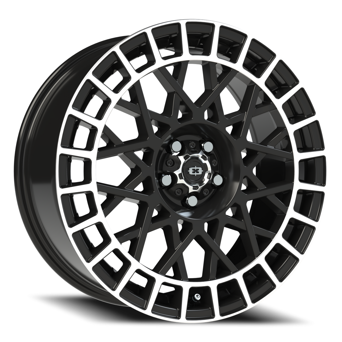 Vision Wheel 349 Gloss Black Machined Lip 18x8 +40 5x100mm 72.1mm - Wheelwiz