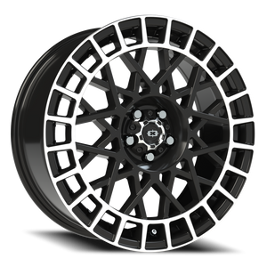 Vision Wheel 349 Gloss Black Machined Lip 18x8 +40 5x100mm 72.1mm - Wheelwiz