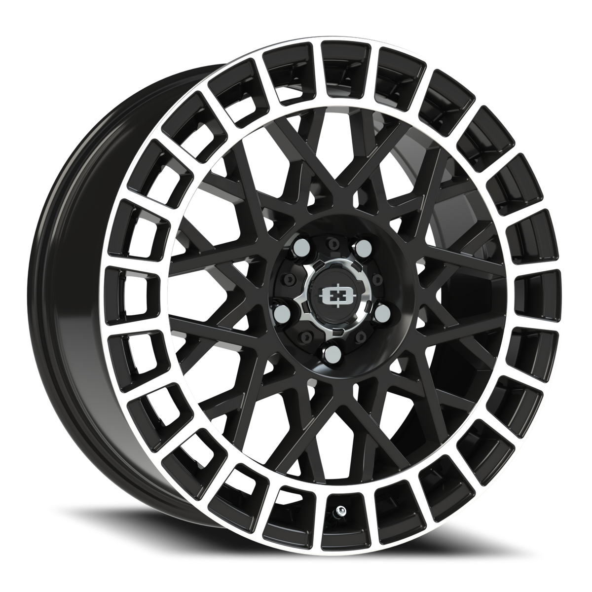 Vision Wheel 349 Gloss Black Machined Lip 18x8.5 +12 5x114.3mm 76.1mm - Wheelwiz