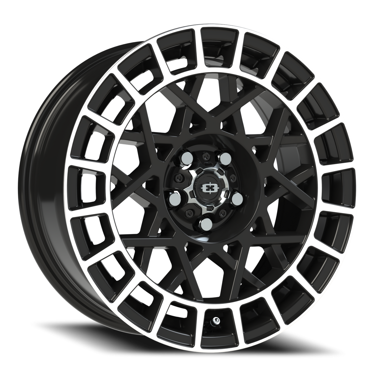 Vision Wheel 349 Gloss Black Machined Lip 16x7 +15 5x100mm 73.1mm - Wheelwiz