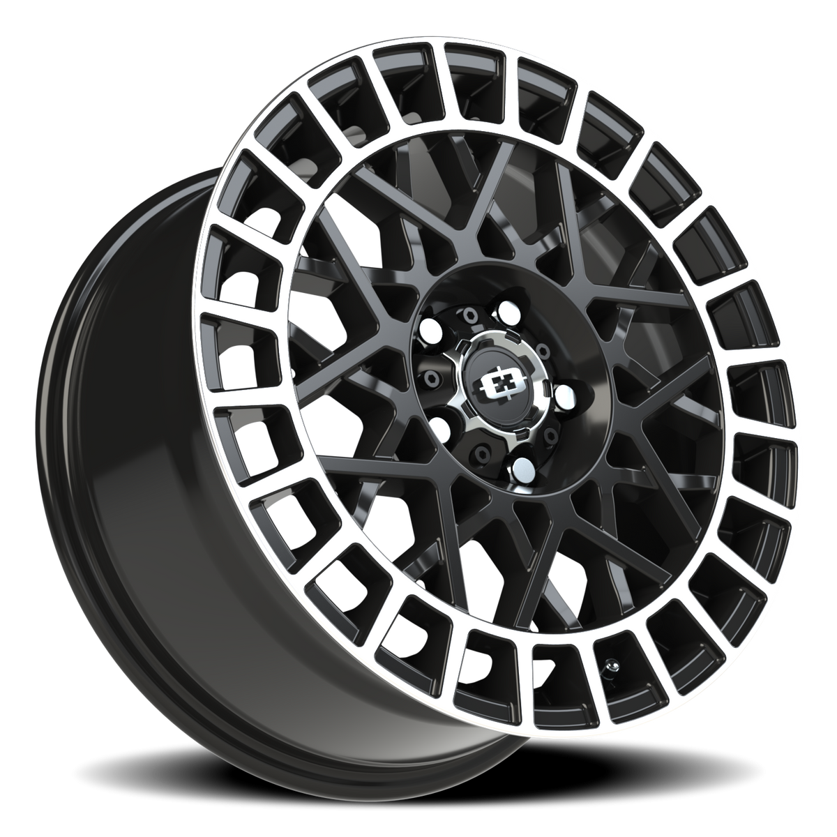 Vision Wheel 349 Gloss Black Machined Lip 17x8 +40 5x108mm 73.1mm - Wheelwiz