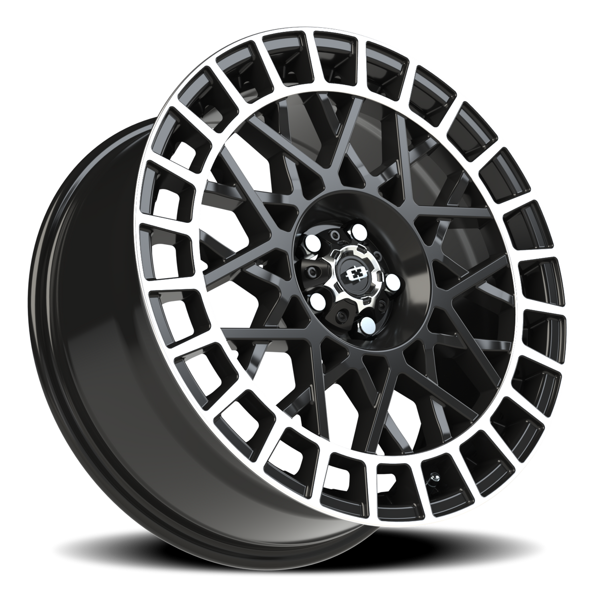 Vision Wheel 349 Gloss Black Machined Lip 18x8 +40 5x112mm 73.1mm - Wheelwiz
