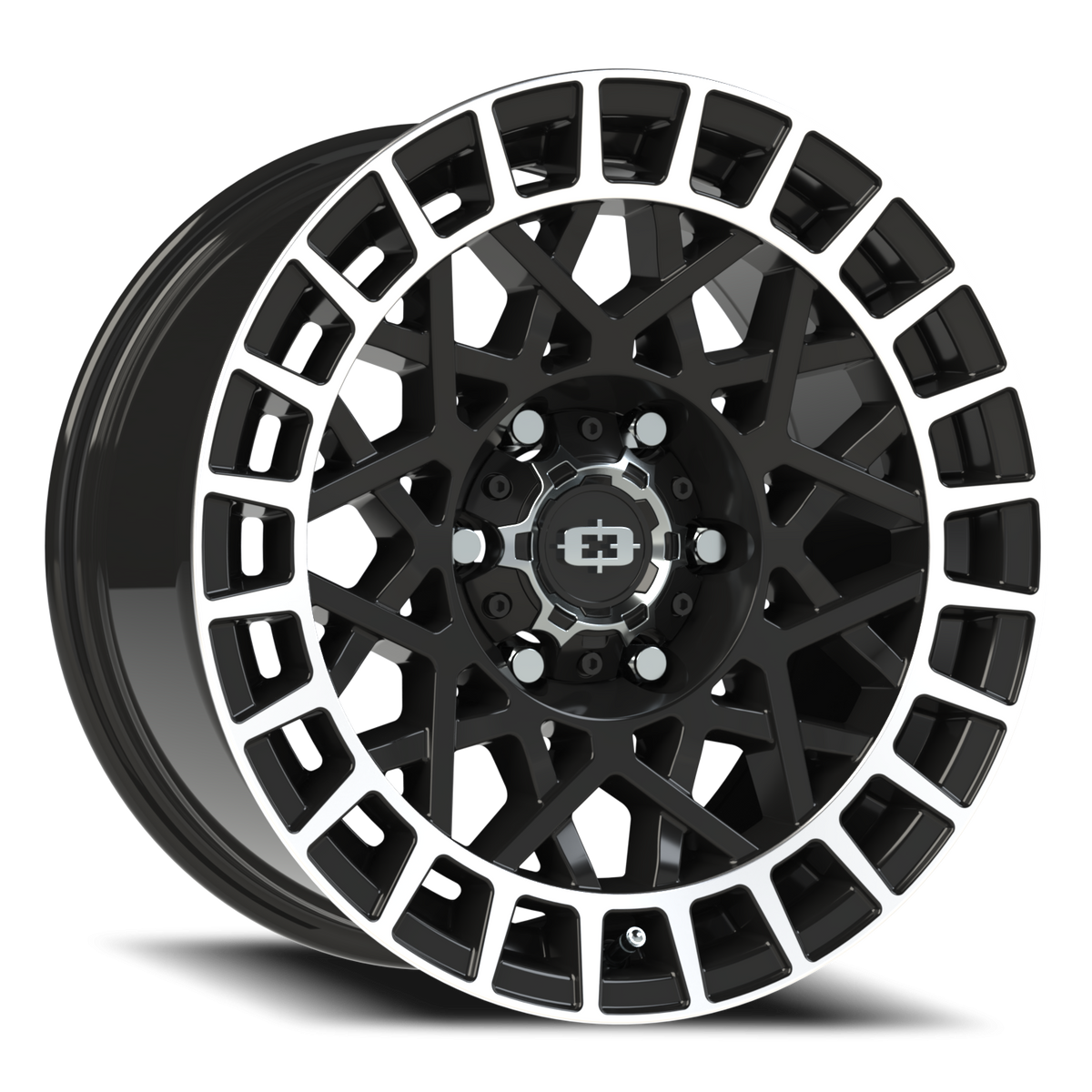 Vision Wheel 349 Gloss Black Machined Lip 17x8 +12 6x135mm 87.1mm - Wheelwiz