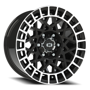Vision Wheel 349 Gloss Black Machined Lip 17x8 +12 6x135mm 87.1mm - Wheelwiz