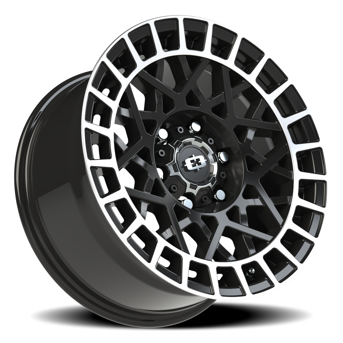Vision Wheel 349 Gloss Black Machined Lip 17x8 +12 6x135mm 87.1mm - Wheelwiz