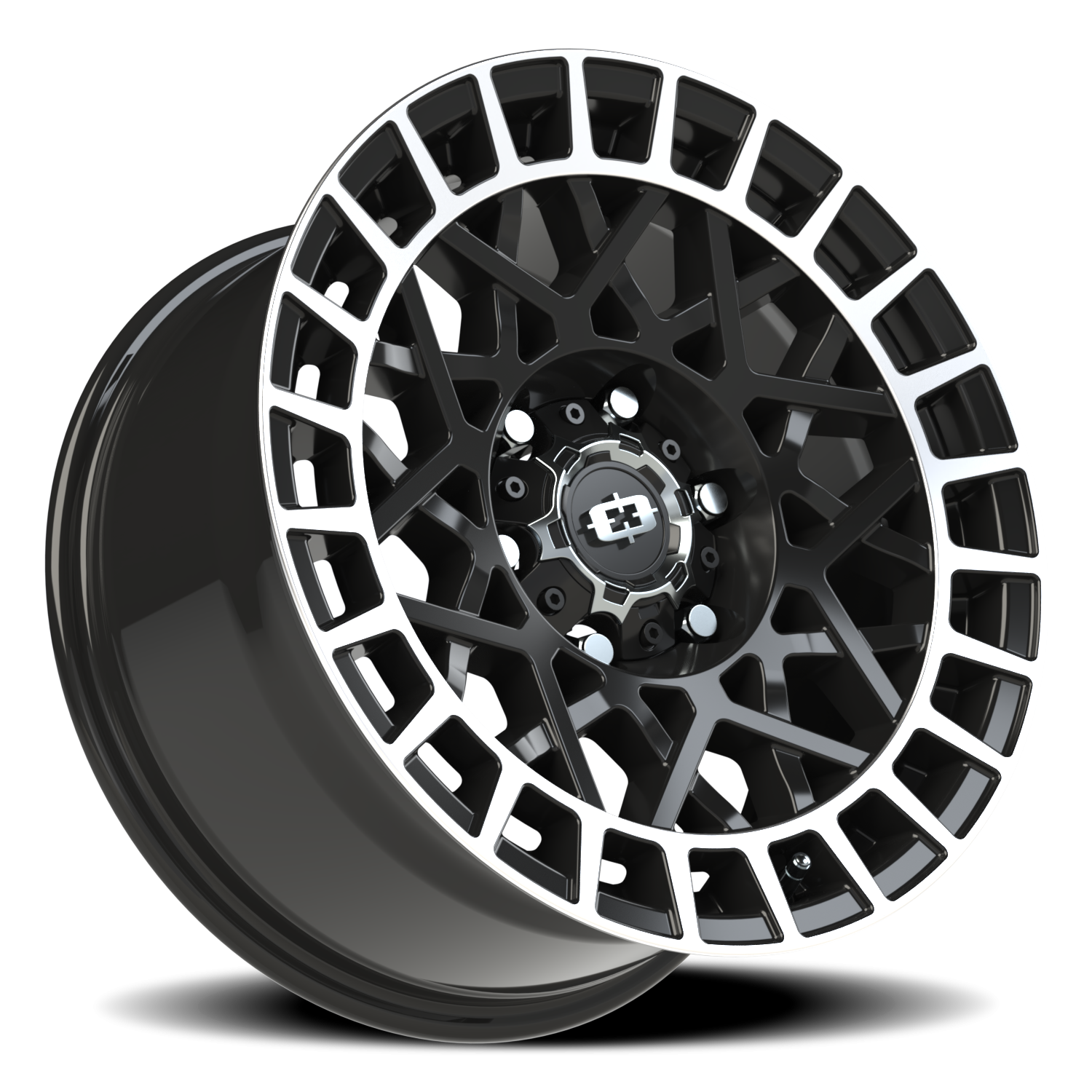 Vision Wheel 349 Gloss Black Machined Lip 17x8 +12 6x135mm 87.1mm - Wheelwiz