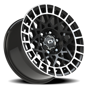 Vision Wheel 349 Gloss Black Machined Lip 17x8 +12 6x135mm 87.1mm - Wheelwiz