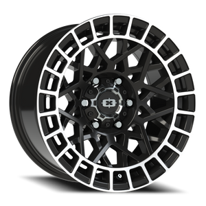 Vision Wheel 349 Gloss Black Machined Lip 17x8.5 -12 6x139.7mm 106.2mm - Wheelwiz