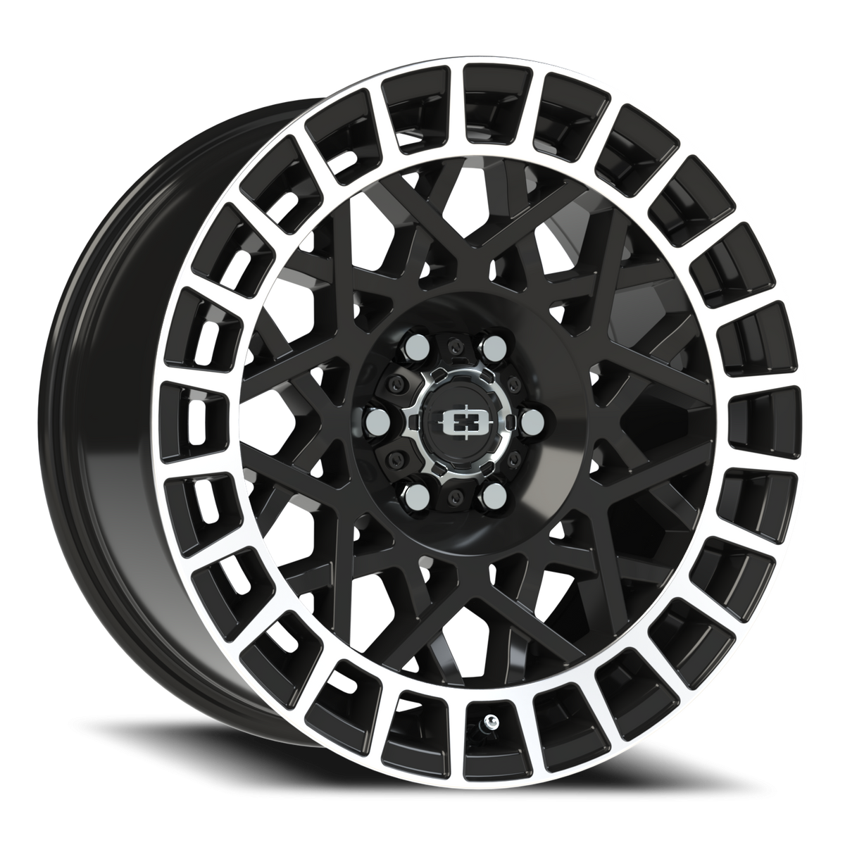 Vision Wheel 349 Gloss Black Machined Lip 17x8.5 +12 6x114.3mm 76.1mm - Wheelwiz