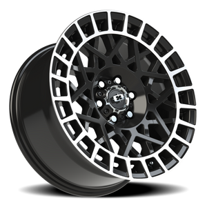 Vision Wheel 349 Gloss Black Machined Lip 17x8.5 +12 6x114.3mm 76.1mm - Wheelwiz