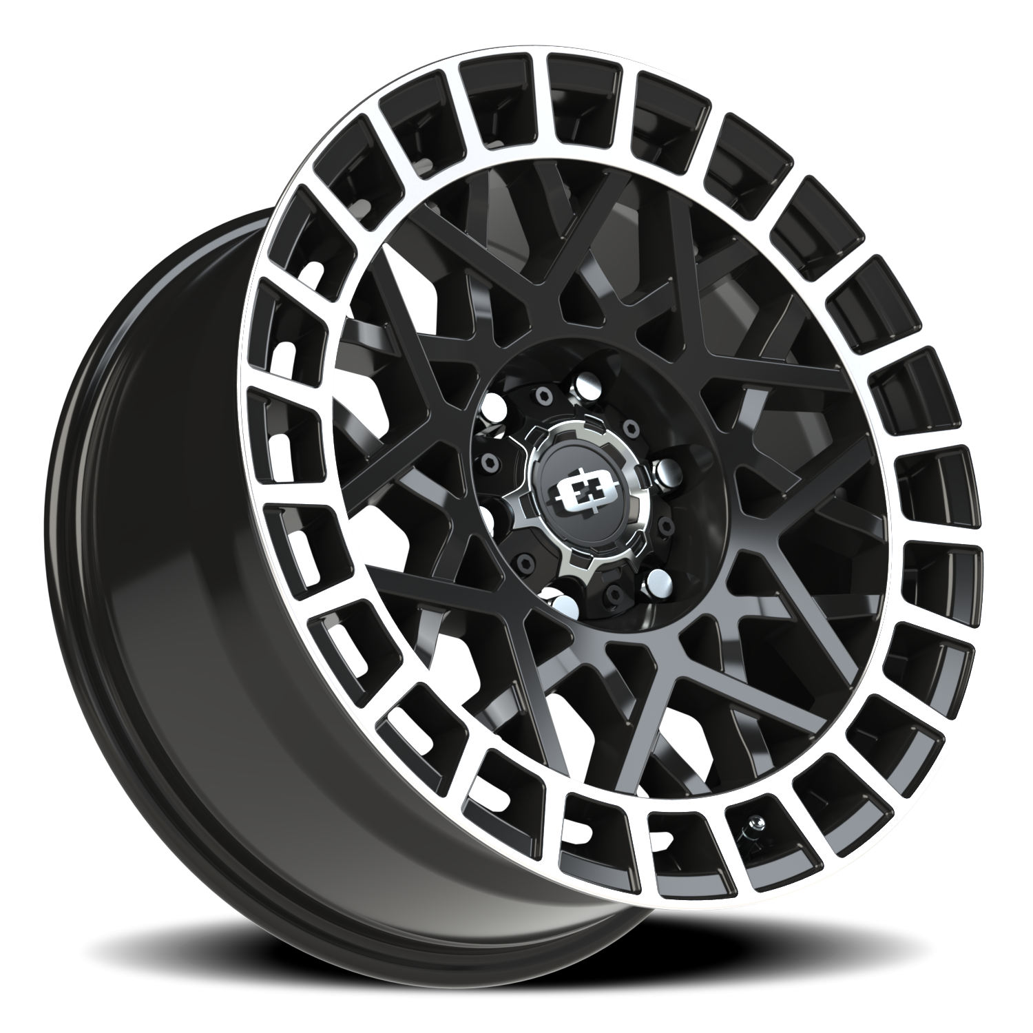 Vision Wheel 349 Gloss Black Machined Lip 18x8 +12 6x135mm 87.1mm - Wheelwiz
