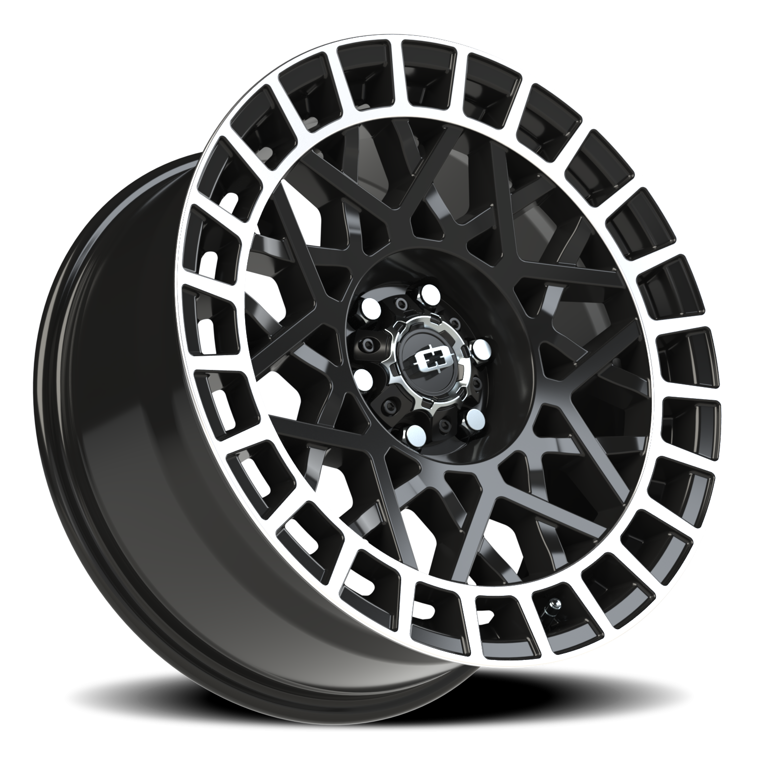 Vision Wheel 349 Gloss Black Machined Lip 18x8.5 +12 6x120mm 66.9mm - Wheelwiz