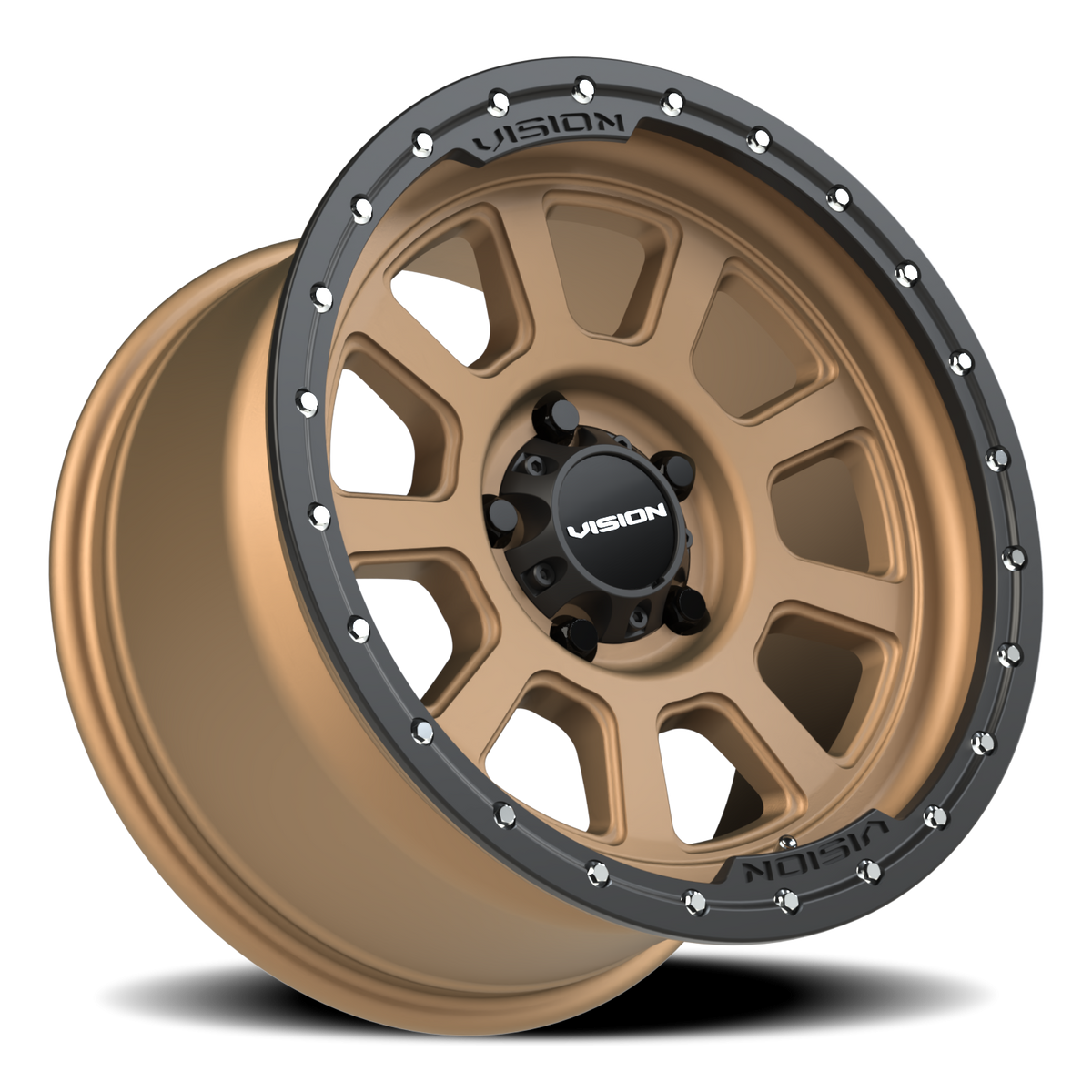 Vision Wheel 350 Bronze 17x9 -12 5x127mm 78.1mm - Wheelwiz